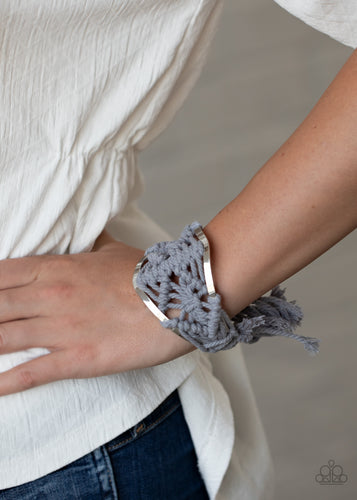 Paparazzi Macrame Mode - Silver